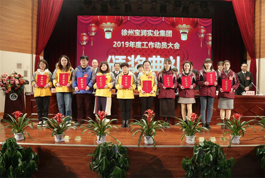 ld（中国）官方网站2019年度工作动员大会---集团公司领导为先进单位和先进个人代表颁奖