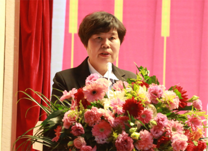 ld（中国）官方网站第一届党委班子选举大会---徐州市树恩中学总校长薛淑萍同志致开幕辞